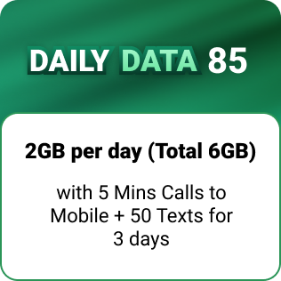 2 GB per day for 3 days